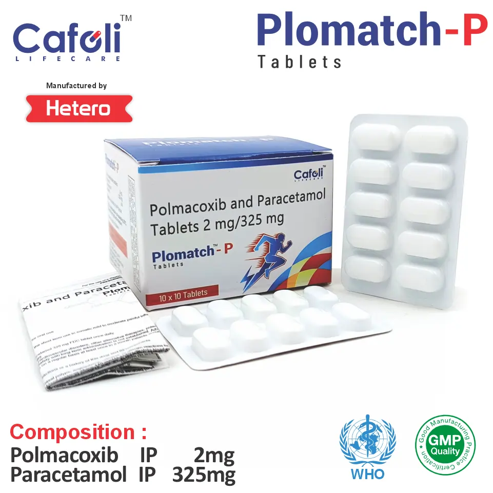 Polmacoxib 2mg + Paracetamol Capsule at Best Price in PCD Medical Pharma for Pain Relief